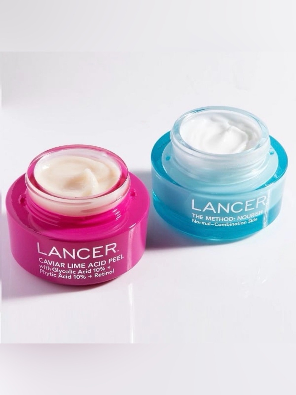 Lancer Caviar Lime Peel & The Method Nourish Moisturizer Set